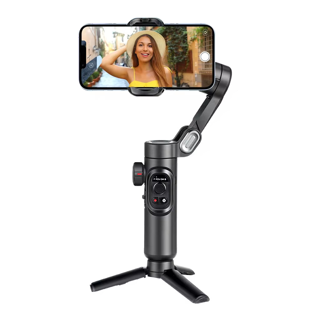 3-Axis | Handheld Gimbal Stabilizer for Smartphone with Fill Light | for Iphone Android | Face Tracking | Tiktok | Vlog Smart XE