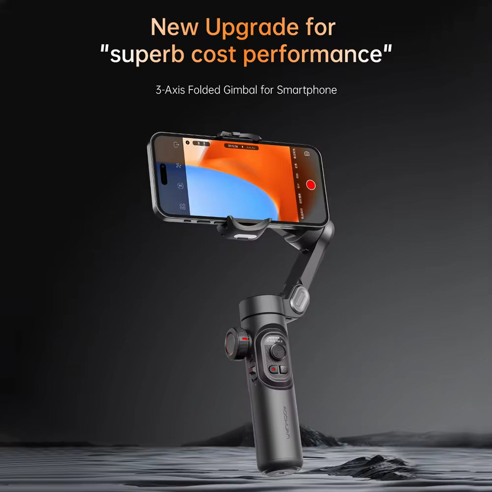 3-Axis | Handheld Gimbal Stabilizer for Smartphone with Fill Light | for Iphone Android | Face Tracking | Tiktok | Vlog Smart XE